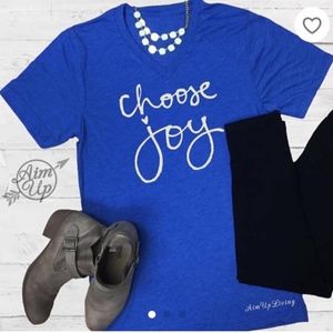 Choose Joy, Triblend Tshirt, Super Soft Tee, Vneck